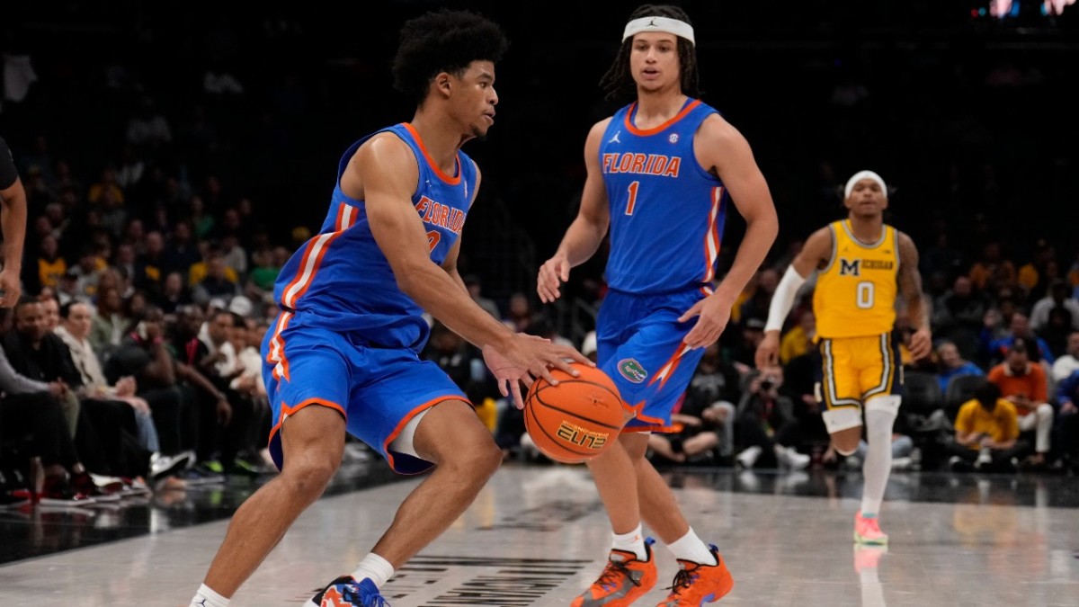 Florida Gators guards Zyon Pullin and Walter Clayton Jr.